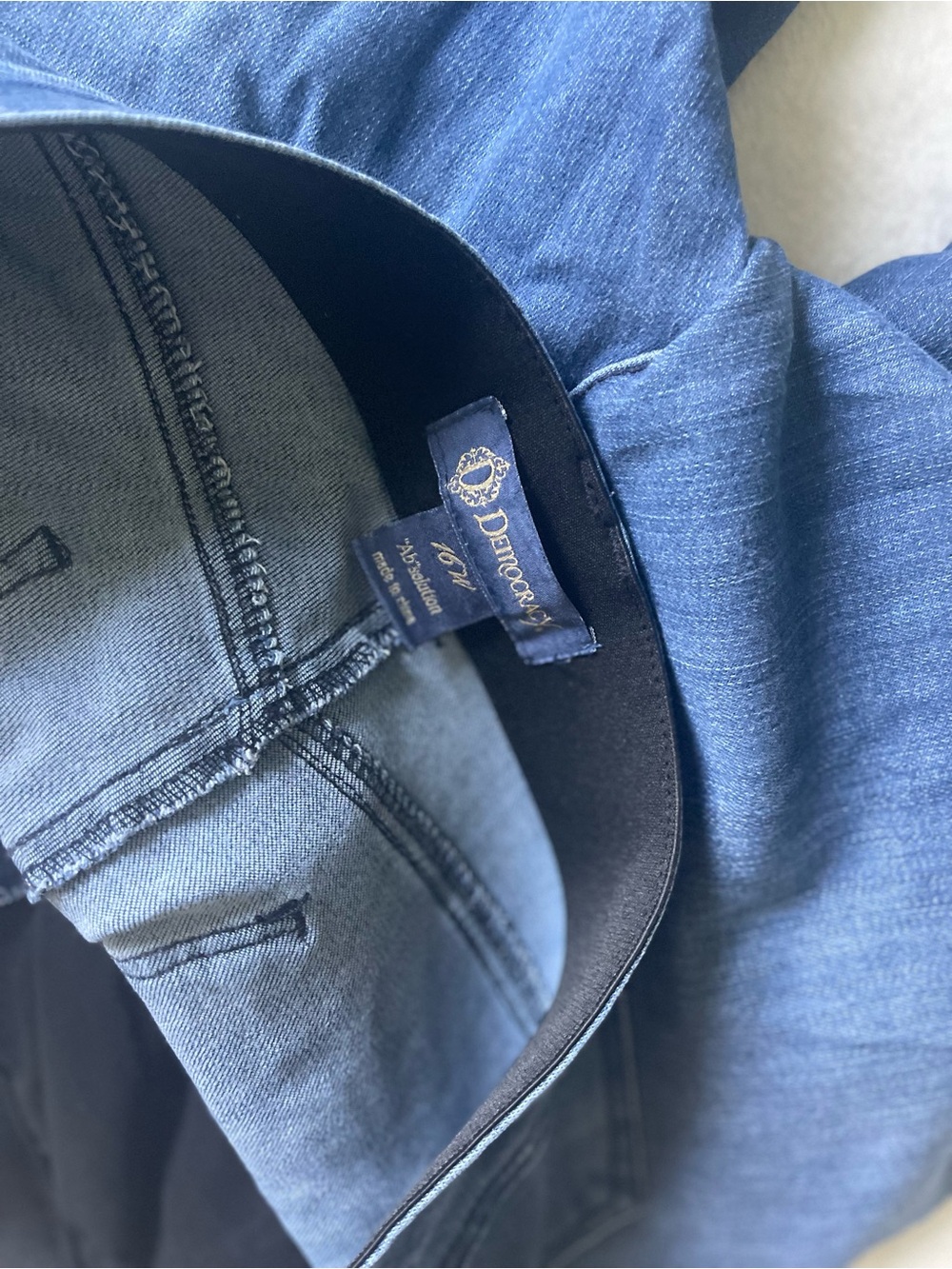 Democracy Dark Blue Boot Cut Women's Jeans - Picture 3 of 3